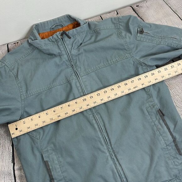 Prana Jacket Men's Small Bronson Quilted Lined Full Zip Blue size Medium - Picture 13 of 15